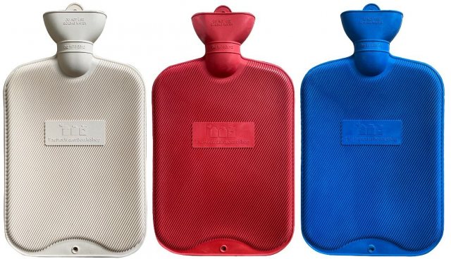 LIFE Life Ribbed Hot Water Bottle 1.8L Assorted