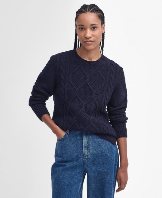 Barbour Barbour Burne Knitted Jumper Navy