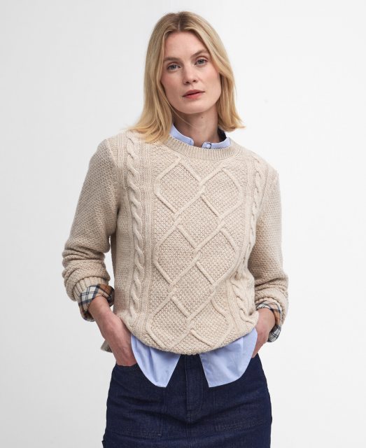 Barbour Barbour Burne Knitted Jumper Oatmeal