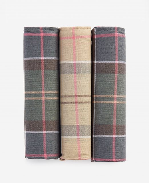 Barbour Barbour Tartan Handkerchief 3 Pack