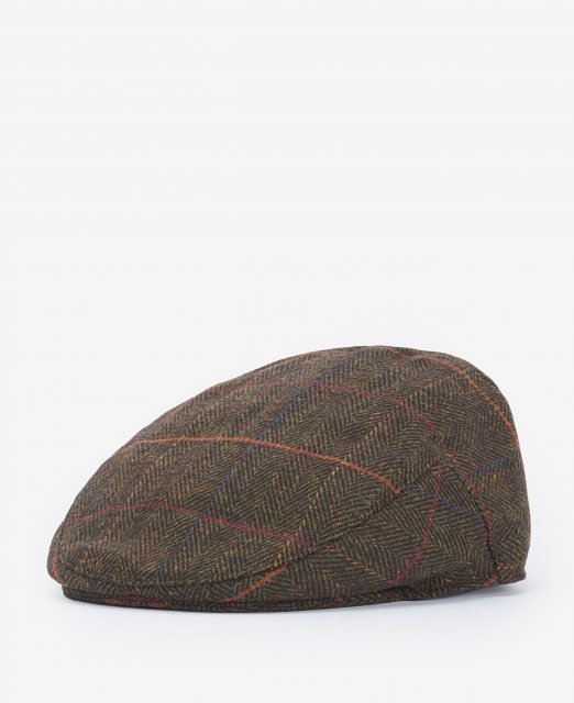 Barbour Barbour Wilkin Flat Cap Olive Herringbone