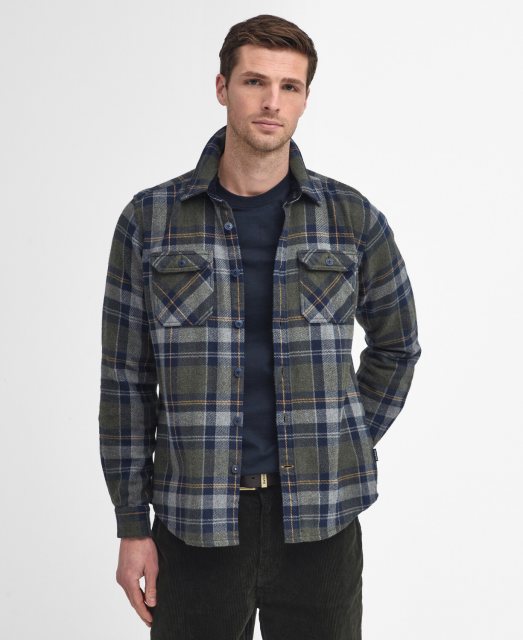 Barbour Barbour Snowcap Check Shirt Olive