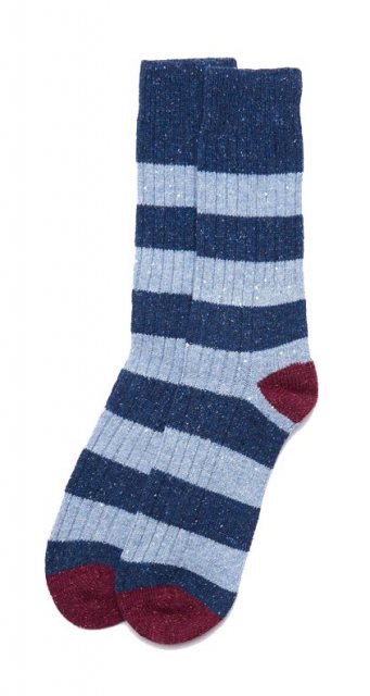 Barbour Barbour Houghton Sock Navy/Red Stripe