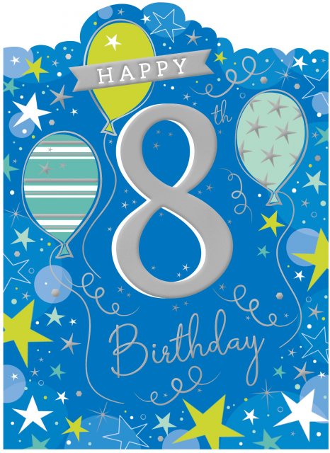 Happy 8th Birthday Card