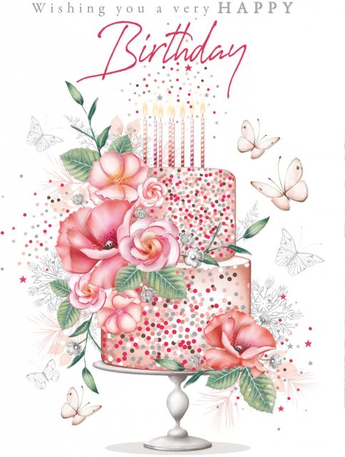 Starla Birthday Cake Card