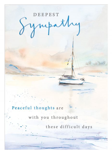 Peaceful Thoughts Deepest Sympathy Card