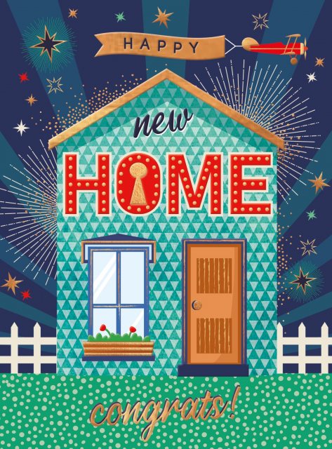 Fella Happy New Home Card