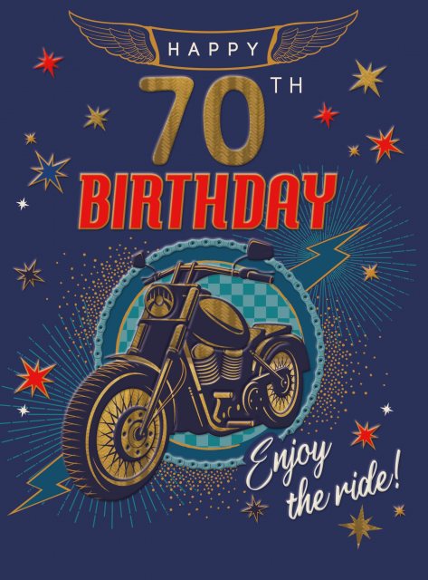 Fella 70th Birthday Card