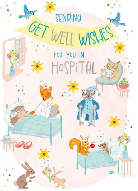 Animal Hospital Get Well Wishes Card