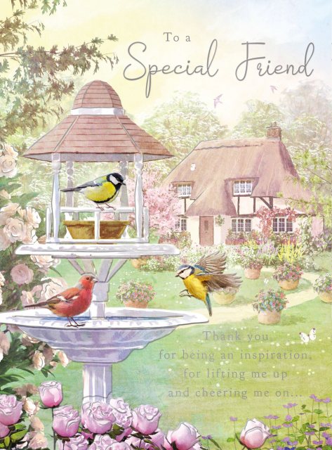 Garden Birds Special Friend Card