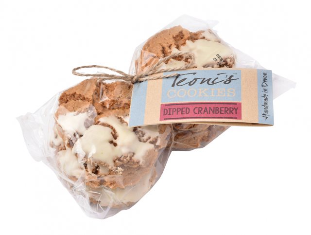 Teonis White Chocolate Dipped Cranberry Cookies 307g