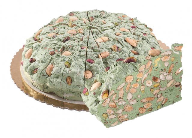 Rivoltini Torta Di Torrone Pistachio Nougat Cake Slice