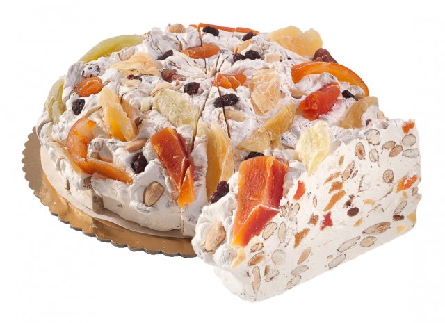 Rivoltini Torta Di Torrone Fruit Nougat Cake Slice