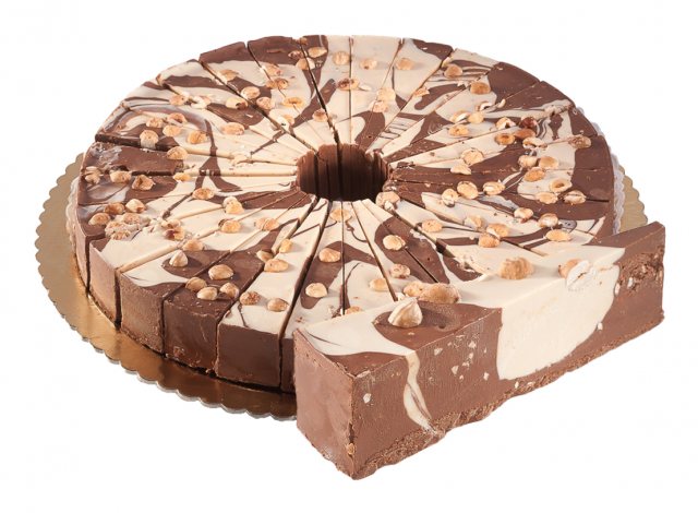 Rivoltini Torta Di Cioccolato Hazelnut & Milk Chocolate Cake Slice