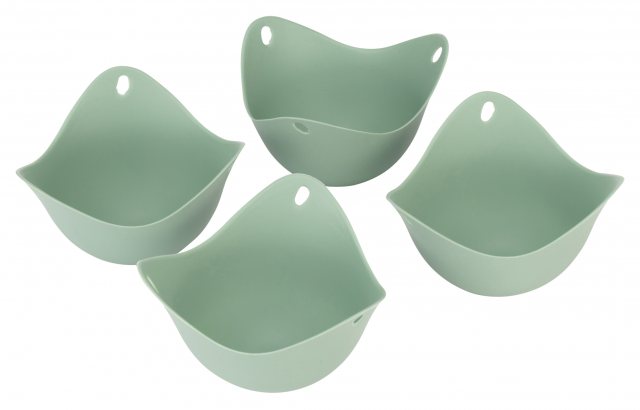 Fusion Fusion Twist Silicone Egg Poacher 4 Pack Assorted