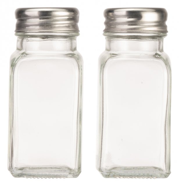 Just The Thing Glass Salt & Pepper Shakers