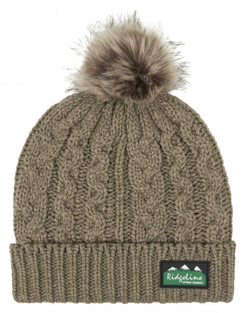 Ridgeline Ridgeline Nordic Fleck Bobble Hat Teak