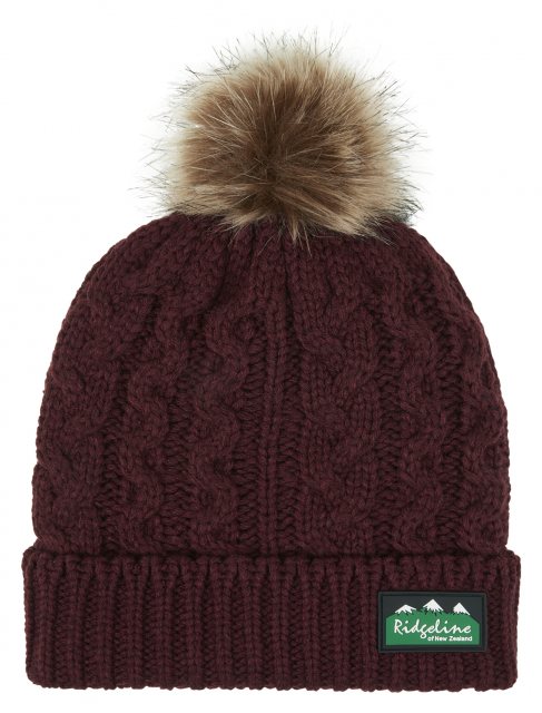 Ridgeline Ridgeline Nordic Fleck Bobble Hat Winter Berry