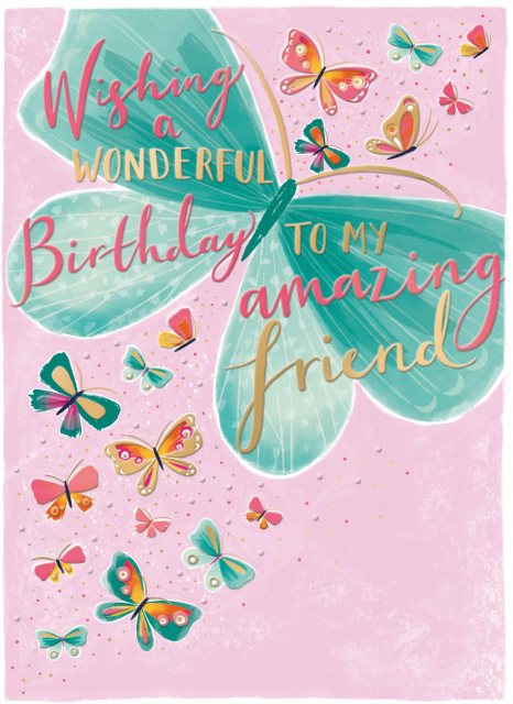 Tropicool Butterfly Birthday Card