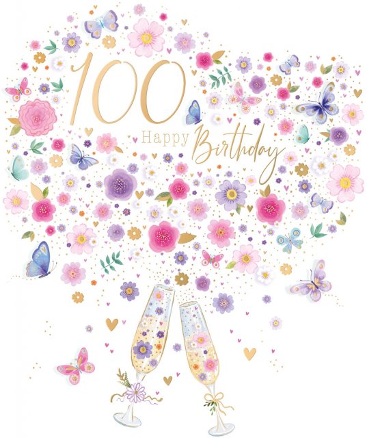 100th Happy Birthday Card