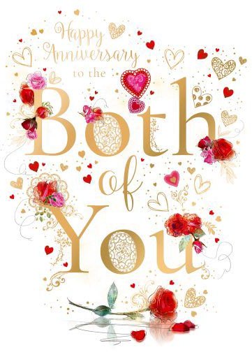 Both Of You Anniversary Card