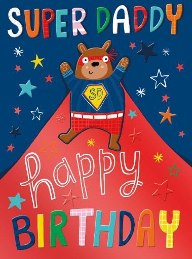 Super Daddy Birthday Card