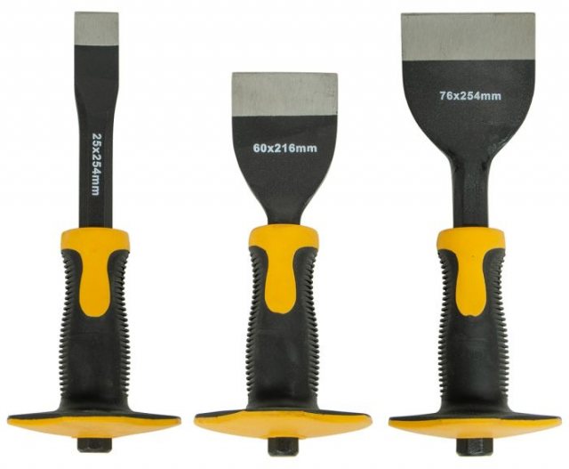 Jefferson Tools Tundra Chisel & Bolster Set 3 Piece