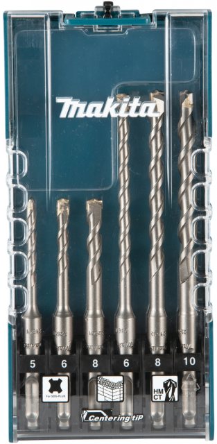 Makita Makita TCT Hammer Drill Bit SDS+ Set 6 Piece