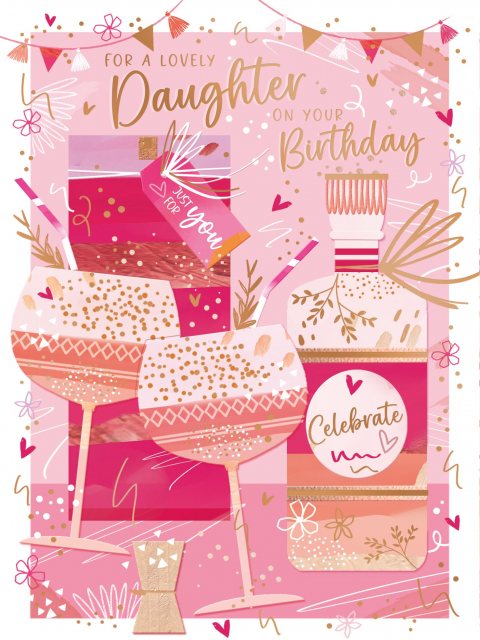 Celebration Drinks Daughter Birthday Card