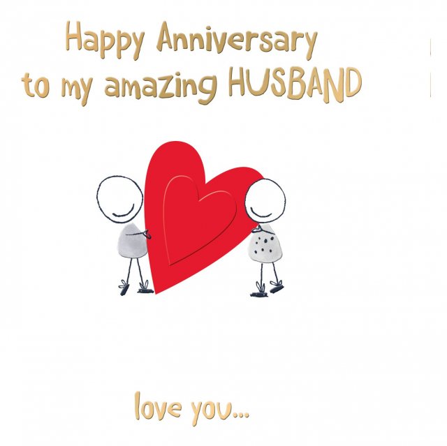 Smudge Husband Anniversary Card