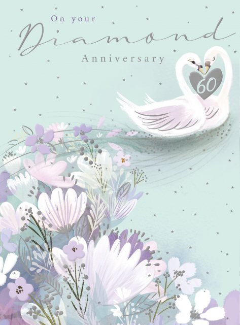 Swans 60th Anniversary Card