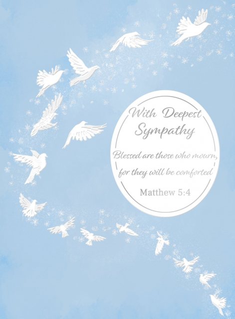 With Deepest Sympathy Blessed Are Those Who Mourn Card