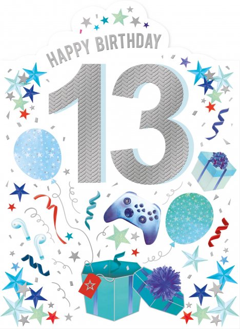 Gaming 13th Birthday Card