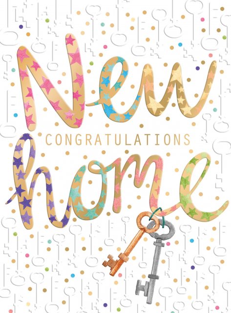 Congratulations New Home Keys Card