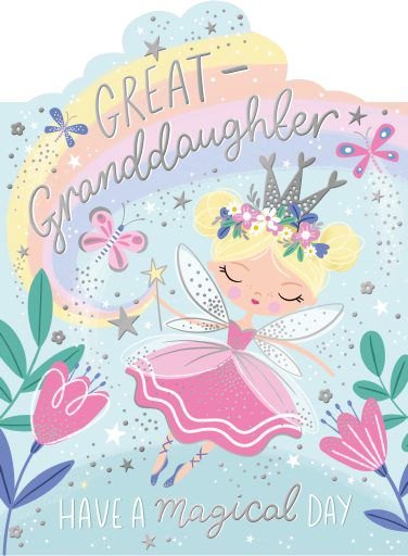 Magical Day Great Granddaughter Birthday Card