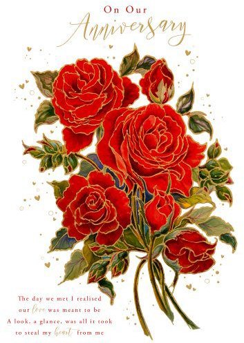 Roses Anniversary Card