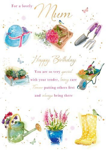 Gardening Mum Birthday Card