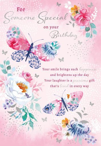 Butterflies Someone Special Birthday Card