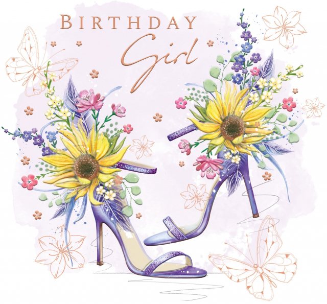 Blush Birthday Girl Card