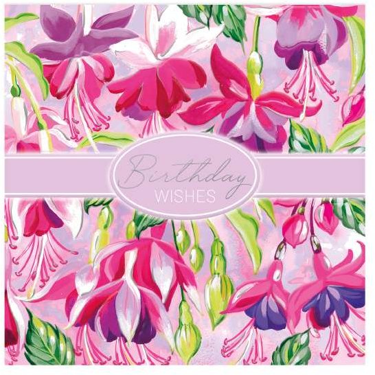 Petale Fuchsia Birthday Wishes Card