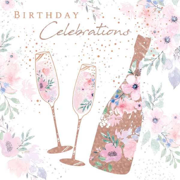 Blush Birthday Celebrations Card