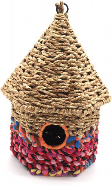 Jardinopia Jute Cylindrical Bird House