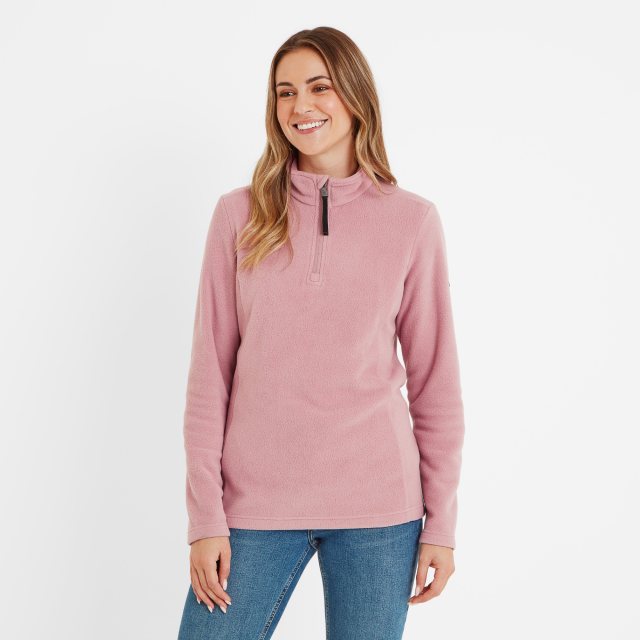 Tog24 tog24 Revive Zip Neck Fleece Faded Pink