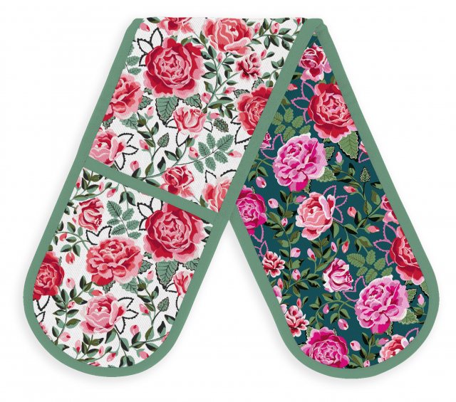 Cath Kidston Dolly Rose Double Oven Glove