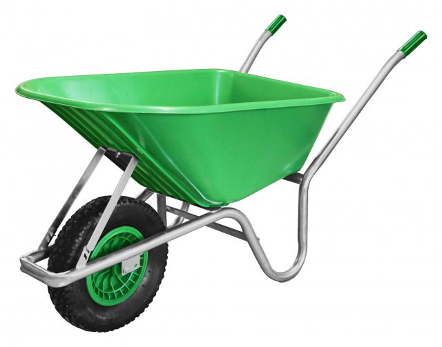 General Purpose Wheelbarrow Green 110L