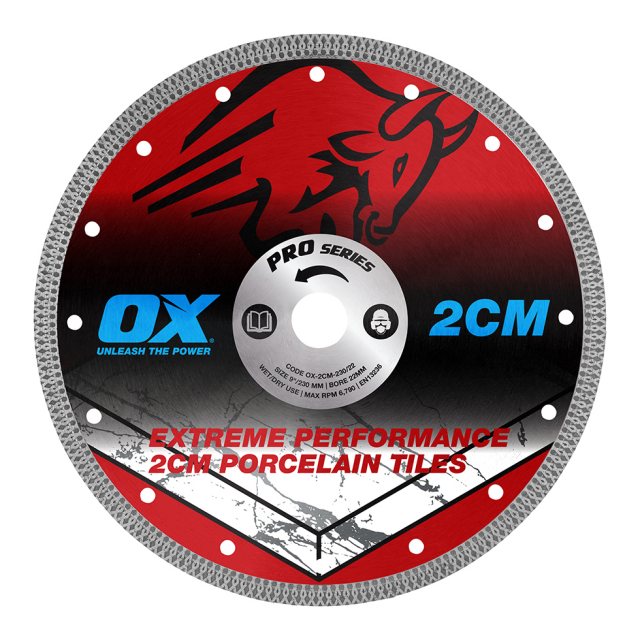 Ox Tools Ox Porcelain Cutting Blade 115/22.23mm