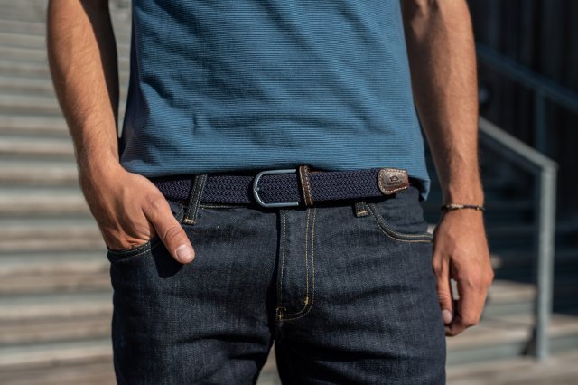 Billybelt Billybelt Woven Belt Navy