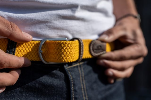 Billybelt Billybelt Woven Belt Yellow Saffron