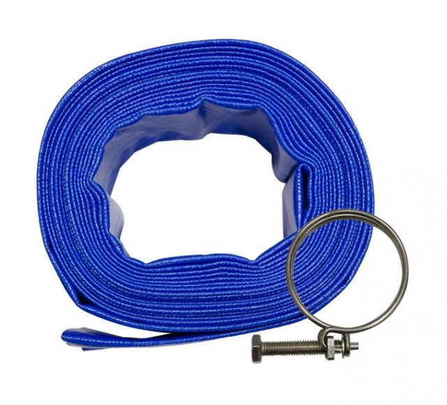 Jefferson Tools Jefferson Layflat Hose With Clamp 50mm x 10m