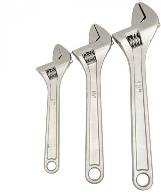 Jefferson Tools Jefferson Adjustable Wrench Set 3 Piece